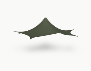 Canvas octo 6 x 6 meter (approx. 30 m²) - Dark Olive