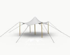 Octo Stretchtent 6 meter "Robinia" - Complete Set - Grey