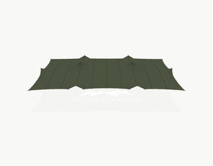 Canvas 15 x 10.5 meter (157.5 m²) - Dark Olive