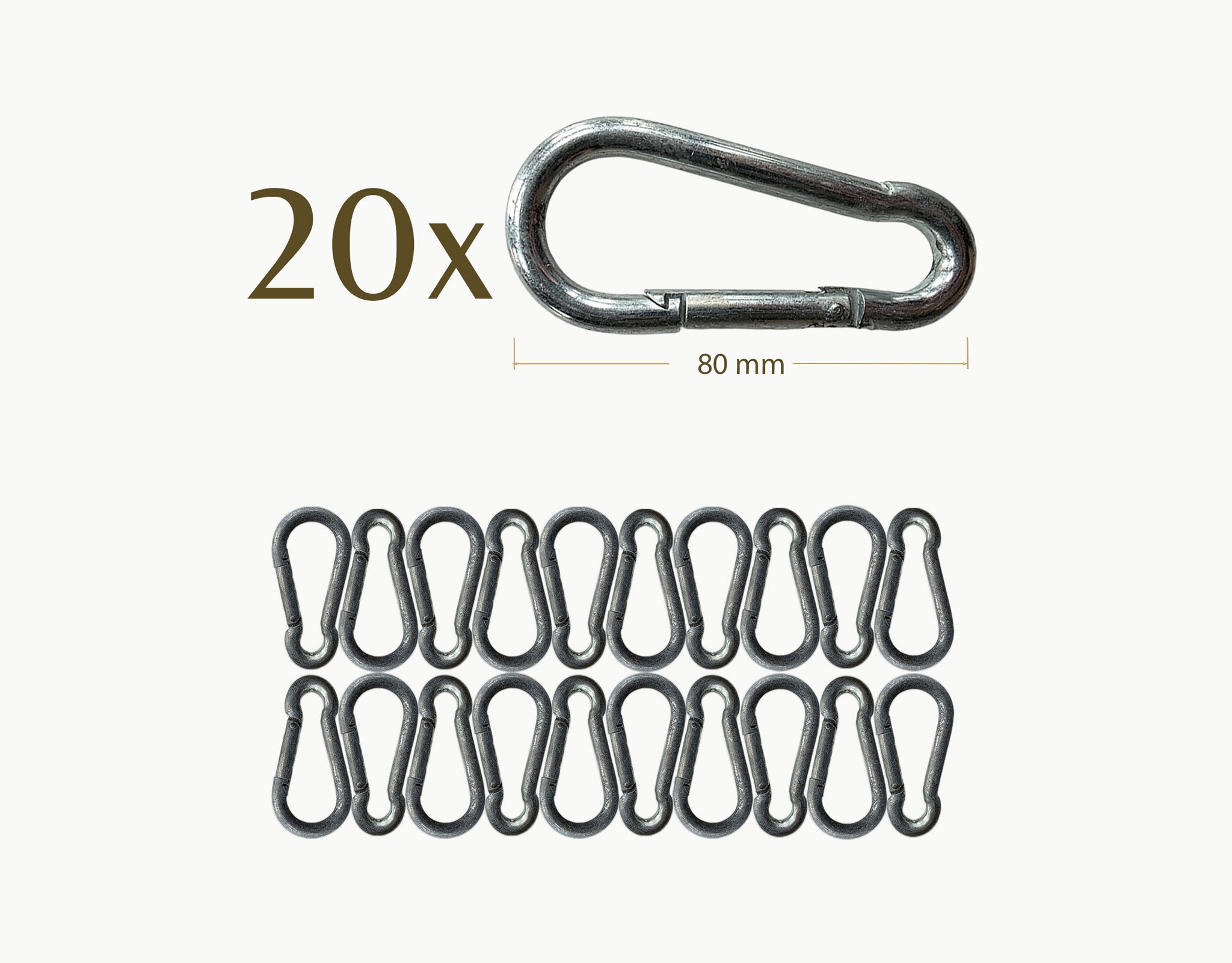 Carabiner 80×8 mm