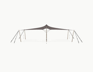 Stretchtent 10.5 × 5 meter Robinia – Complete Set - Taupe