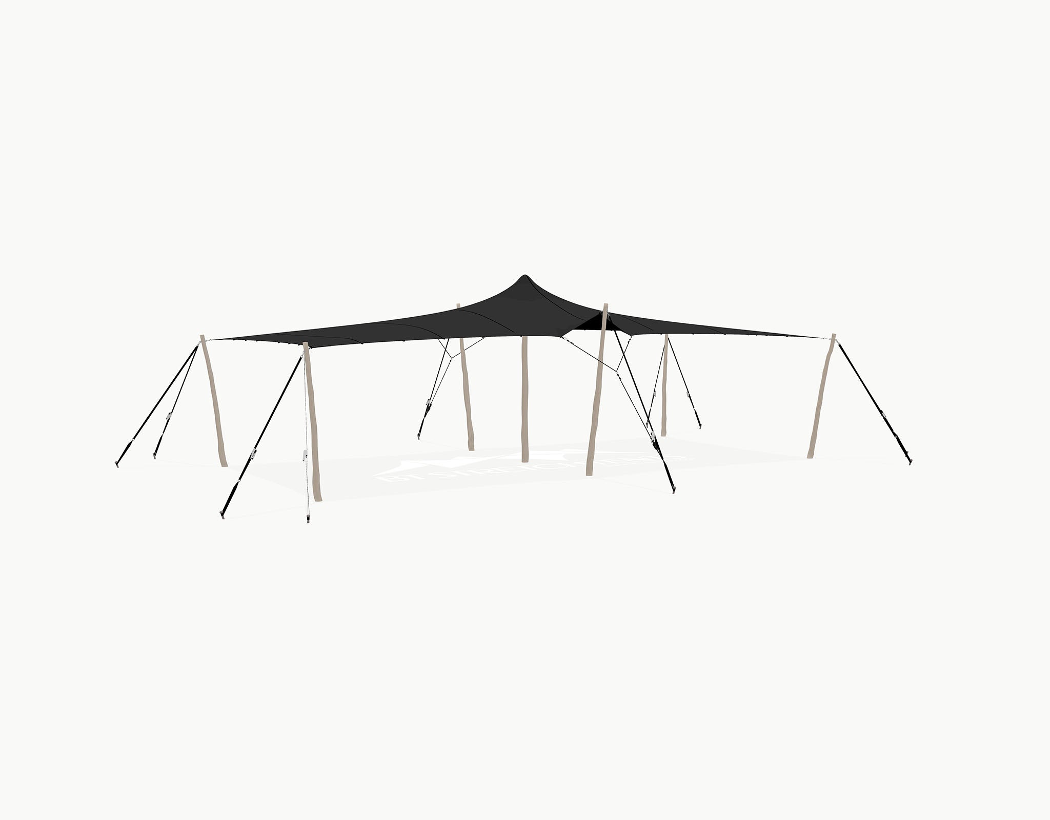 Stretchtent 10.5 × 5 meter "Robinia"– Complete Set