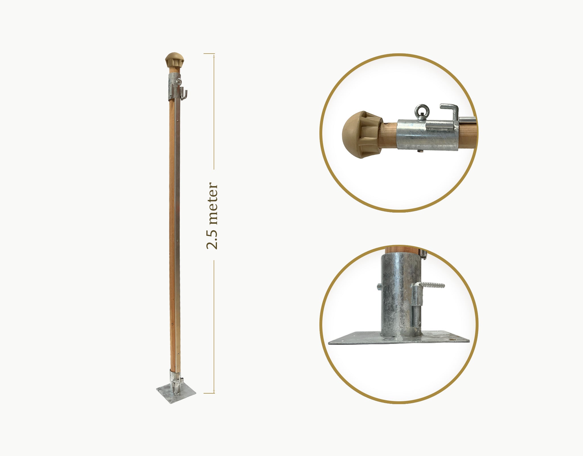 Douglas pole for sidewall