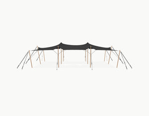 Stretchtent 12 × 10.5 meter Douglas – Complete Set - Black