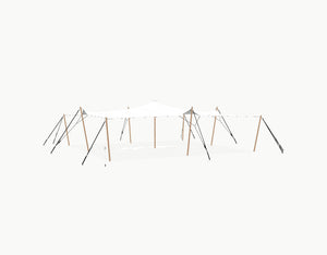 Stretchtent 10.5 × 10 meter Douglas – Complete Set - White