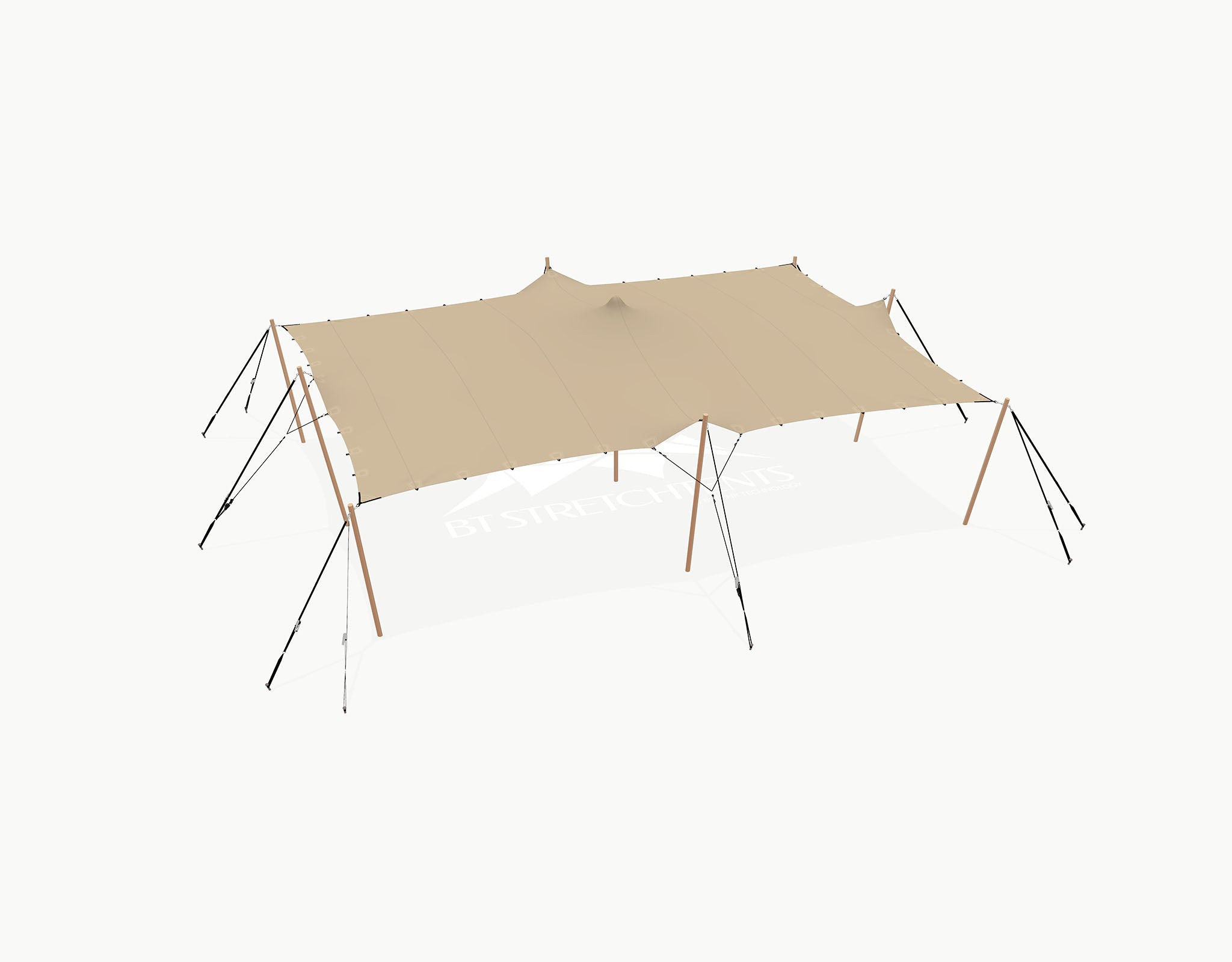 Stretchtent 10.5 × 7.5 meter "Douglas" – Complete Set