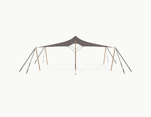 Stretchtent 7.5 × 5 meter Douglas – Complete Set - Taupe