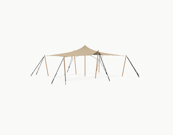 Stretch tent 7.5 × 5 m (37.5 m²) "Douglas" - complete set
