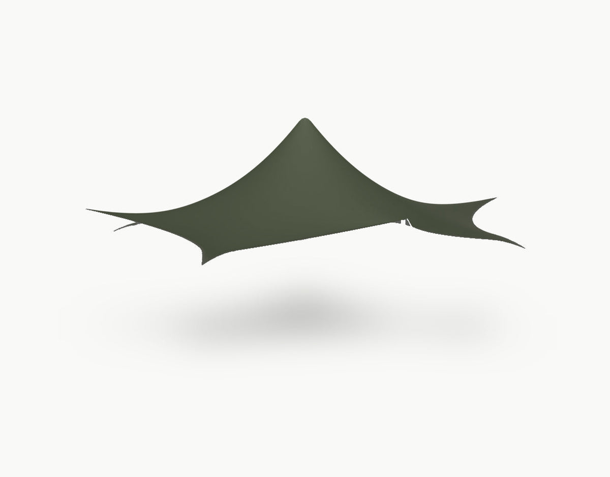 Canvas octo 8 x 8 meter (53.1 m²) - Dark Olive