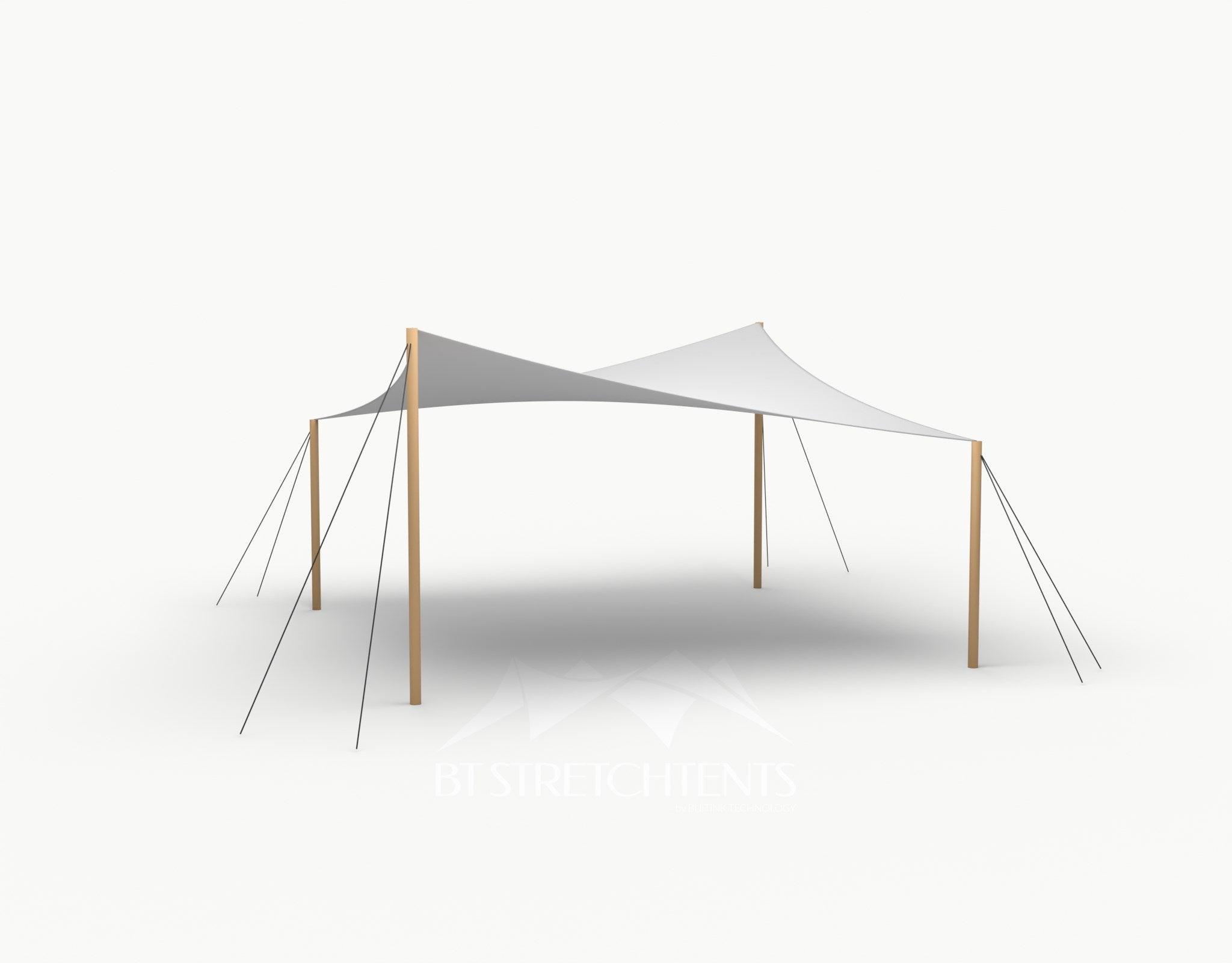 Cocktail Stretchtent 5 x 5 meter Douglas - Complete Set - Grey