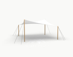 Cocktail Stretchtent 5 x 5 meter Douglas - Complete Set - White