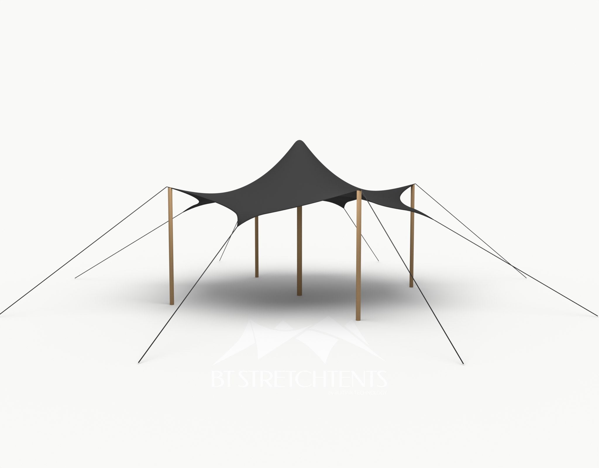 Octo Stretchtent 6 meter "Douglas" - Complete Set - Black