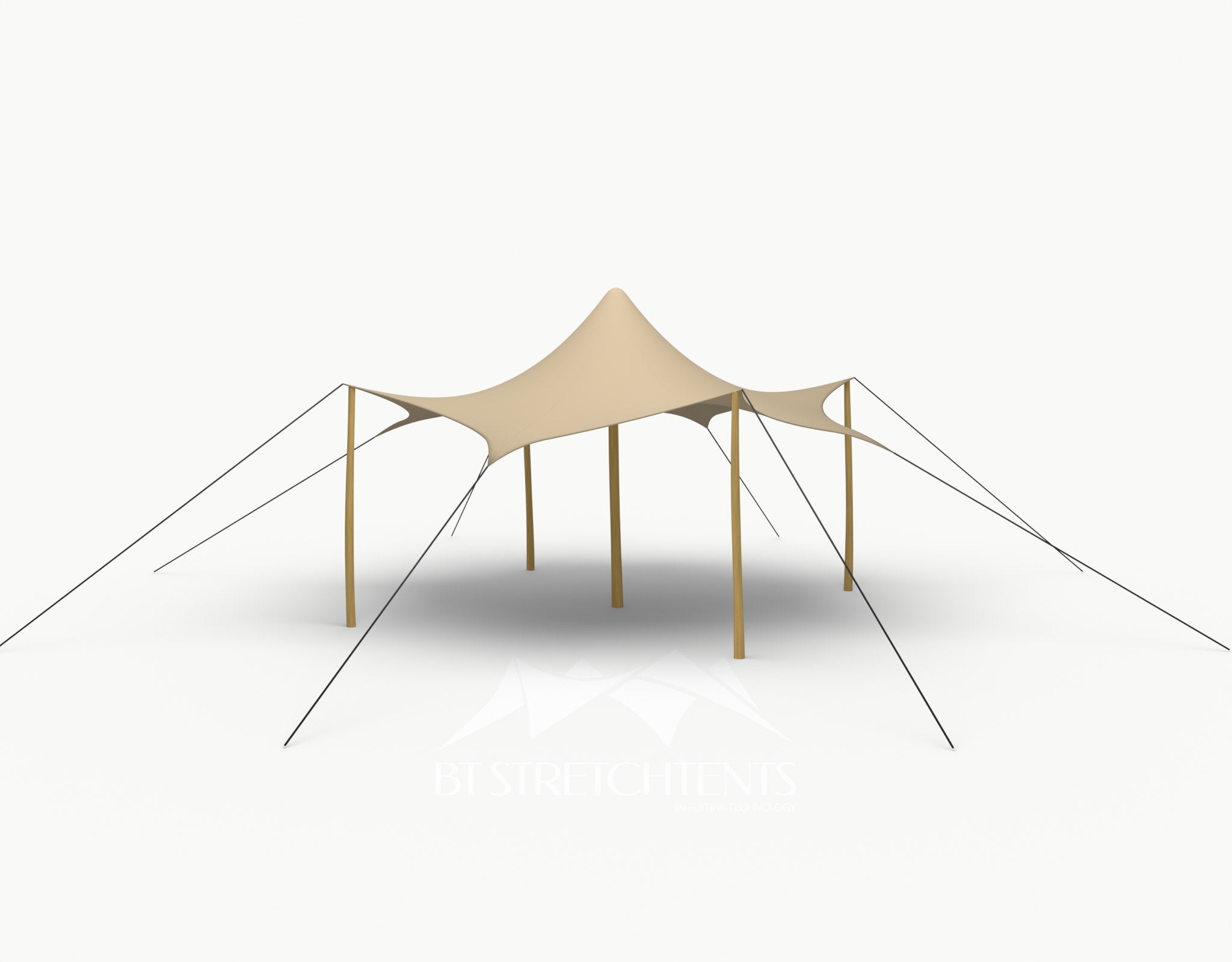 Octo Stretchtent 6 meter "Robinia" - Complete Set - Chino