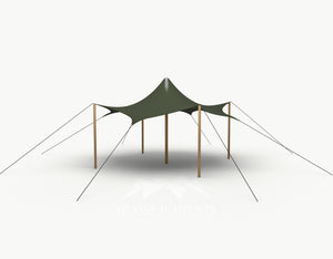 Octo Stretchtent 6 meter Douglas - Complete Set - Dark Olive