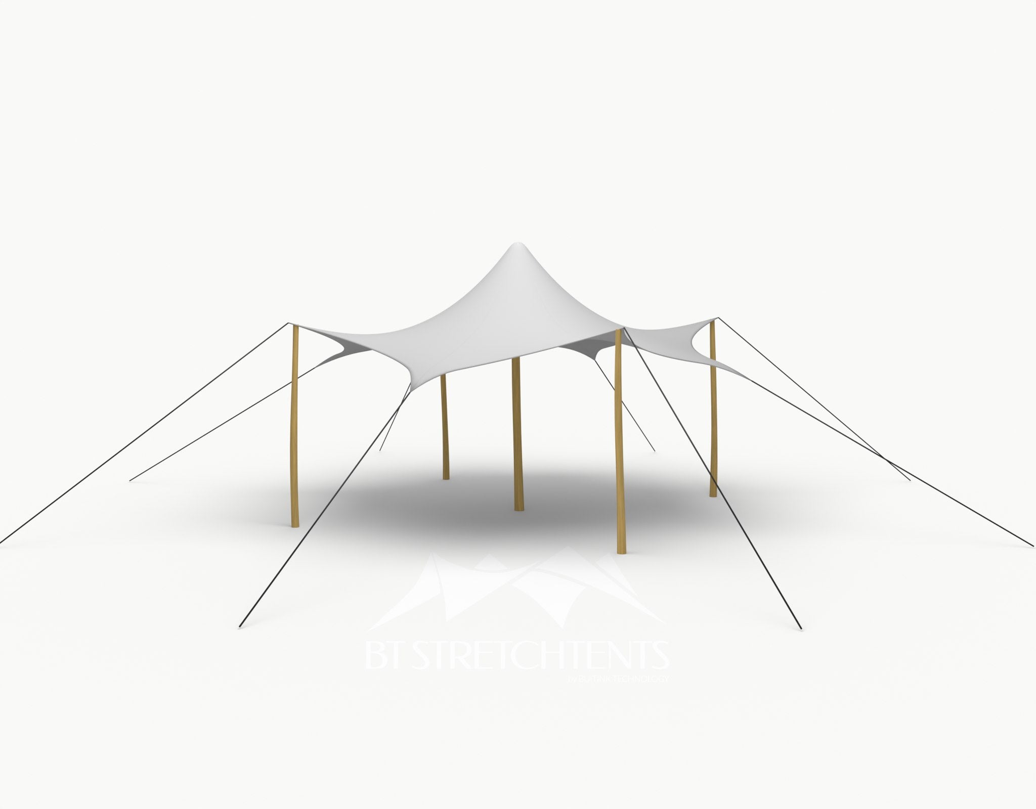 Octo Stretchtent 6 meter "Robinia" - Complete Set - Grey
