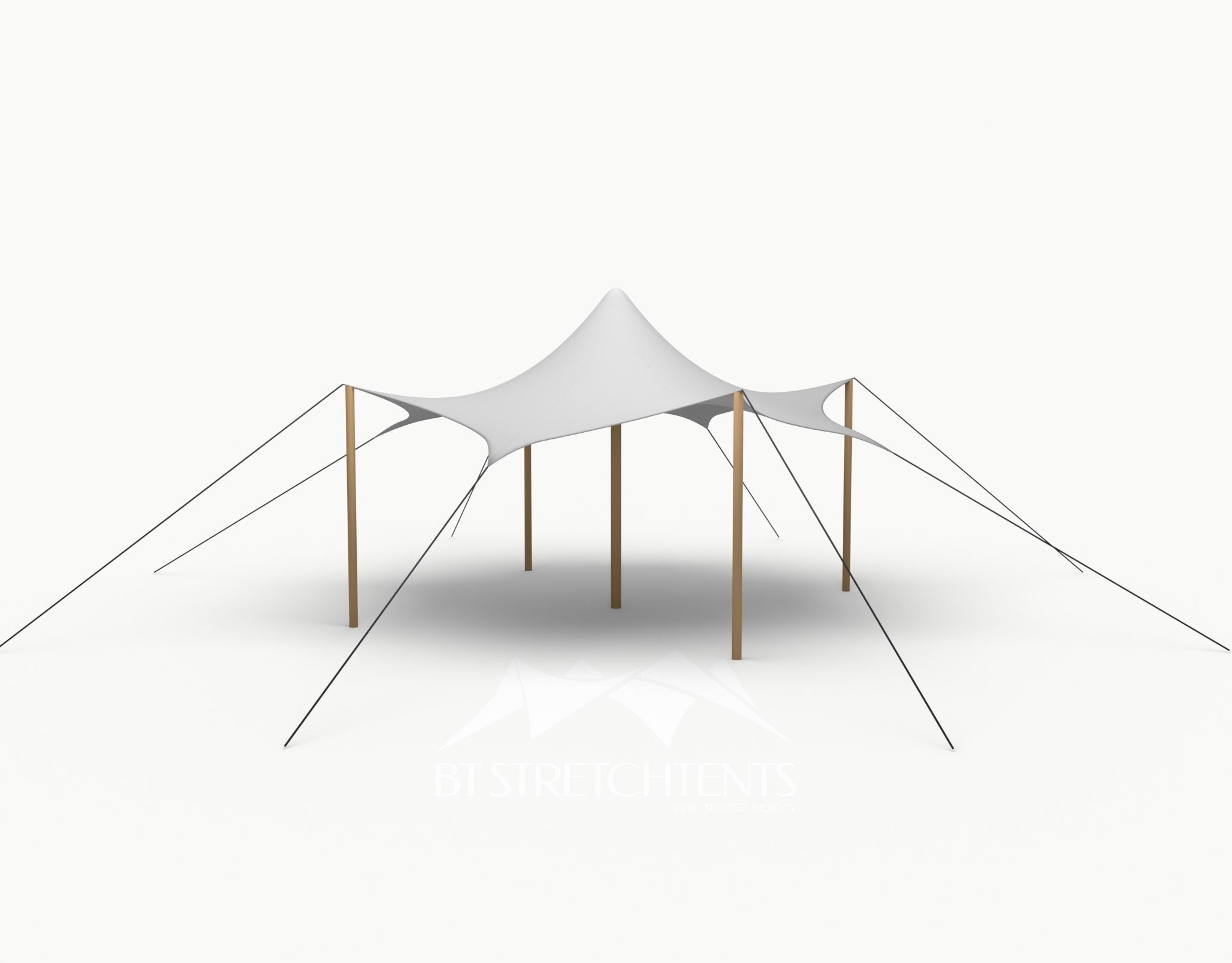 Octo Stretchtent 6 meter "Douglas" - Complete Set - Grey