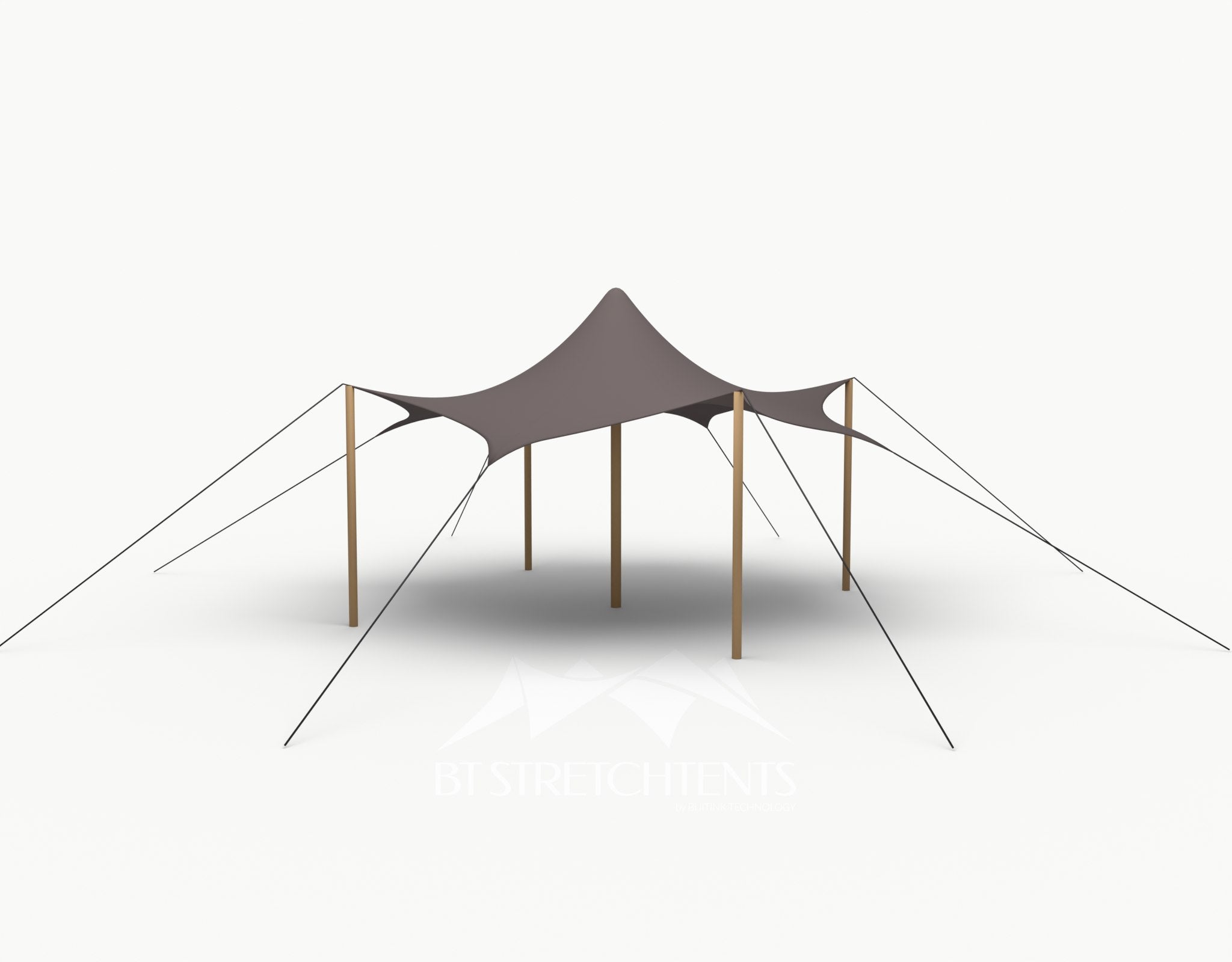 Octo Stretchtent 6 meter "Douglas" - Complete Set - Taupe
