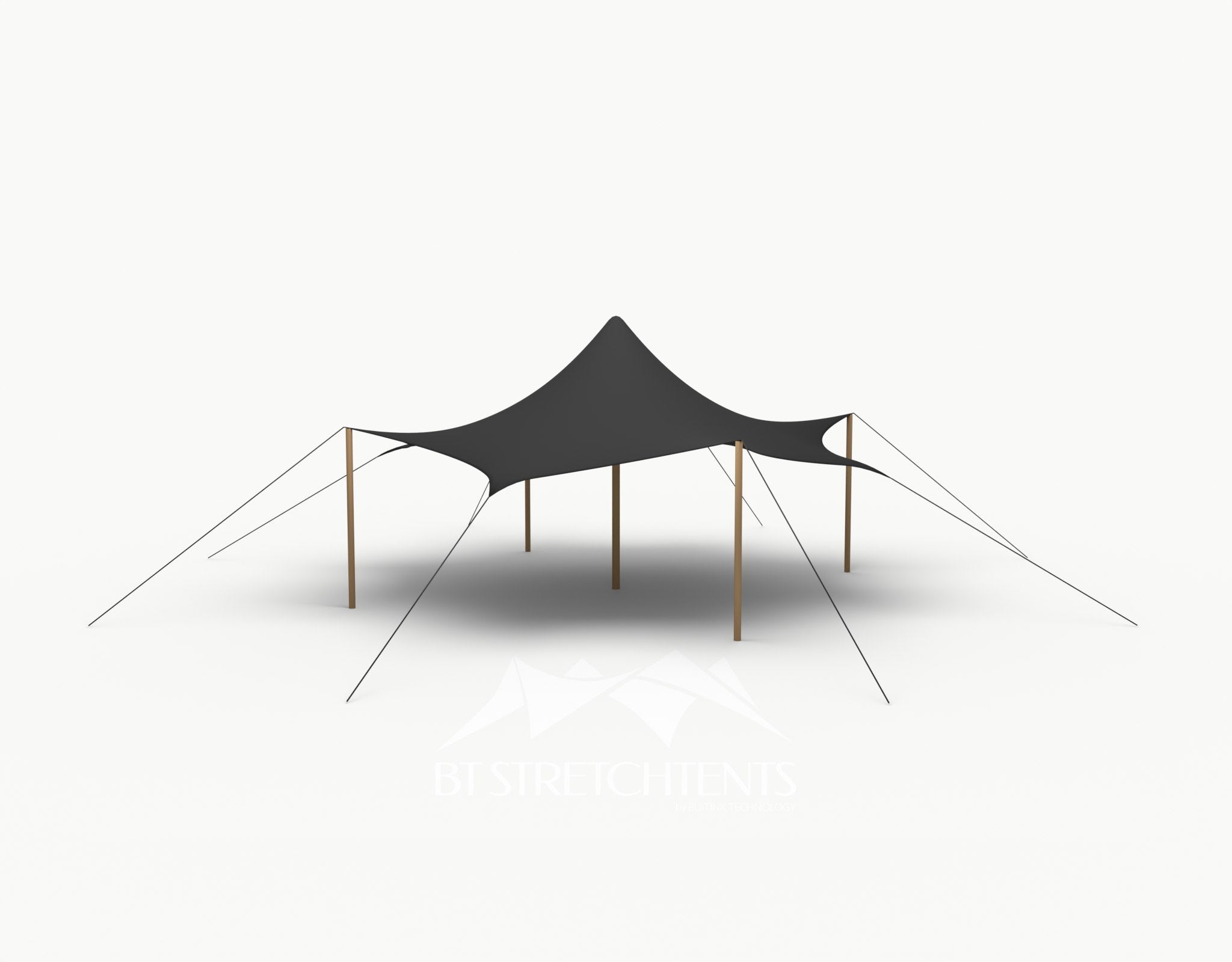 Octo Stretchtent 8 meter "Douglas" - Complete Set - Black