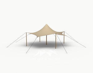 Octo Stretchtent 8 meter "Douglas" - Complete Set - Chino
