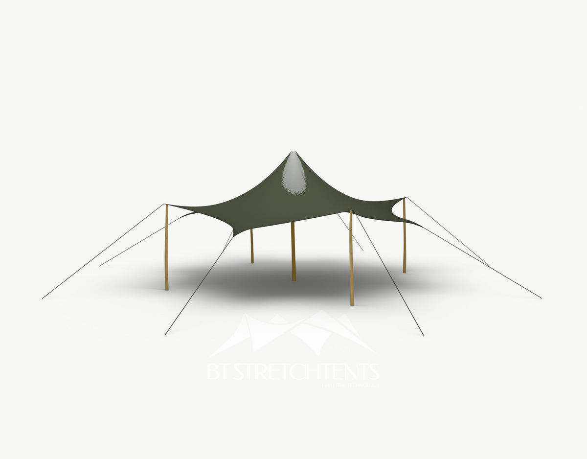 Octo Stretchtent 8 meter Robinia - Complete Set - Dark Olive