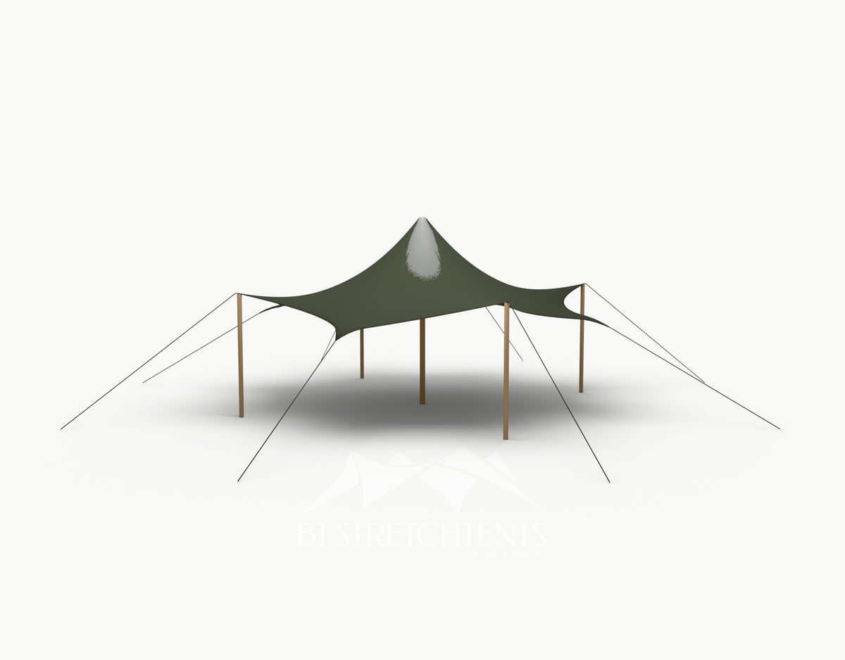 Octo Stretchtent 8 meter Douglas - Complete Set - Dark Olive