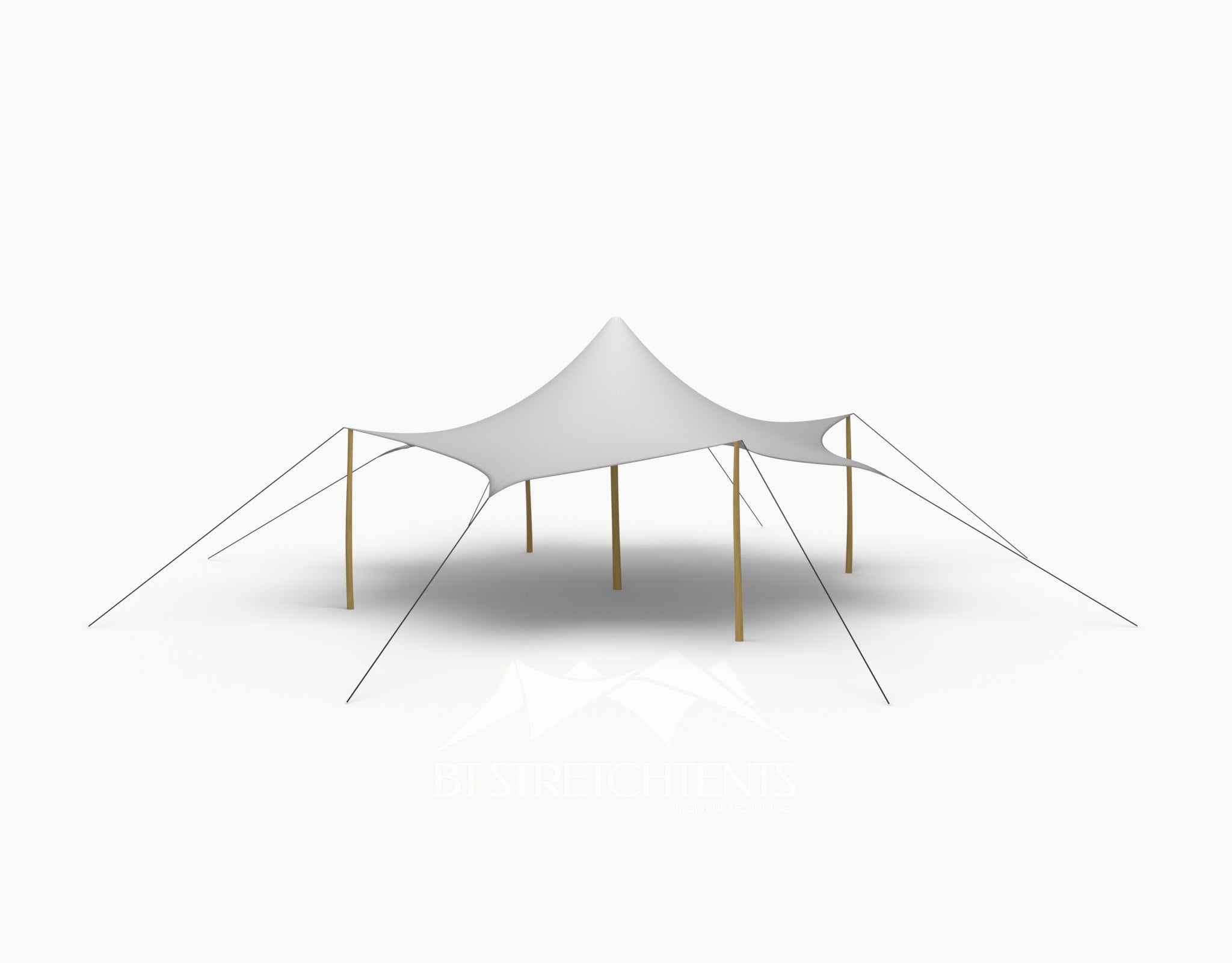 Octo Stretchtent 8 meter "Robinia" - Complete Set - Grey