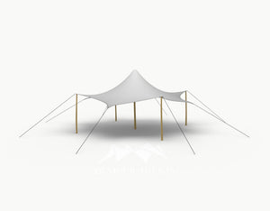 Octo Stretchtent 8 meter "Robinia" - Complete Set - Grey