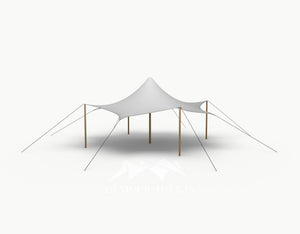 Octo Stretchtent 8 meter "Douglas" - Complete Set - Grey