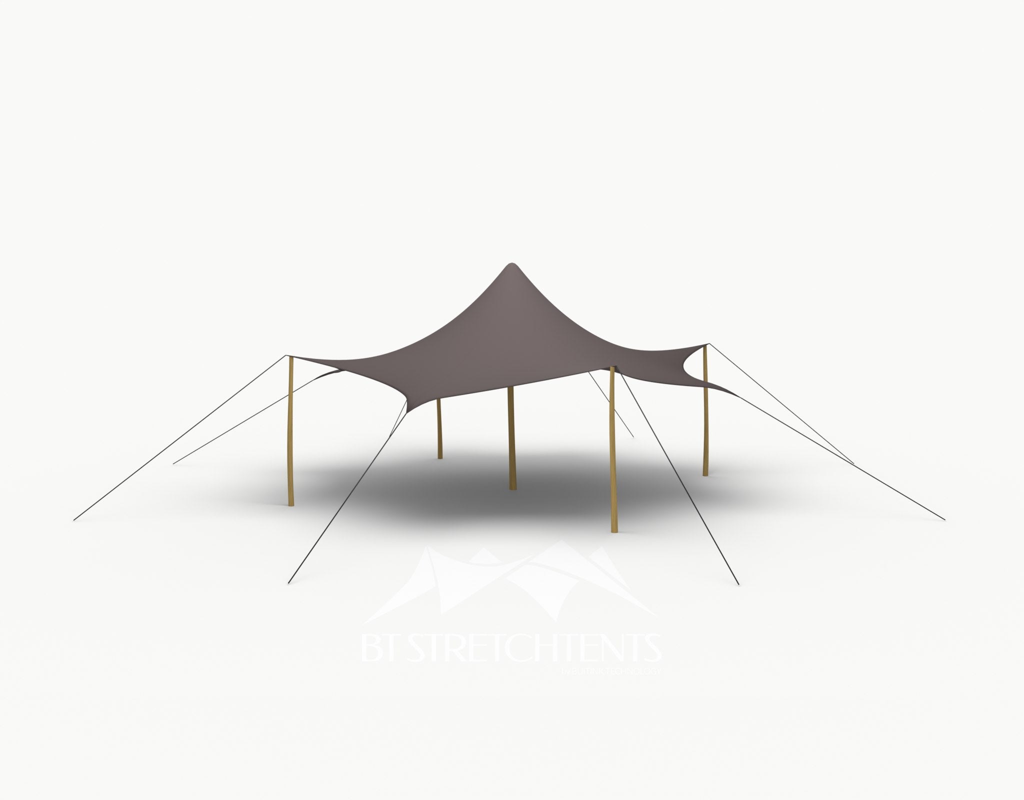 Octo Stretchtent 8 meter "Robinia" - Complete Set - Taupe