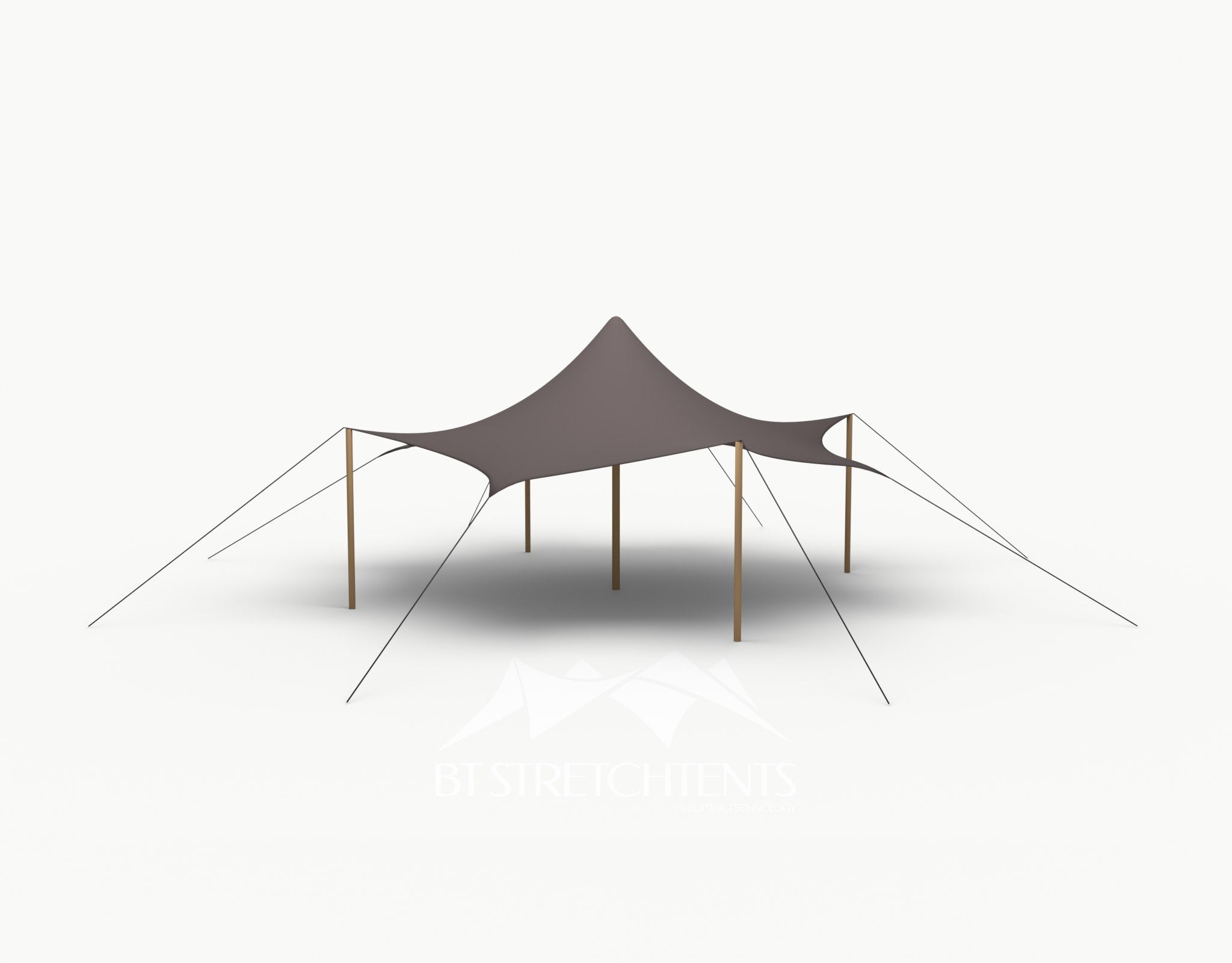 Octo Stretchtent 8 meter "Douglas" - Complete Set - Taupe