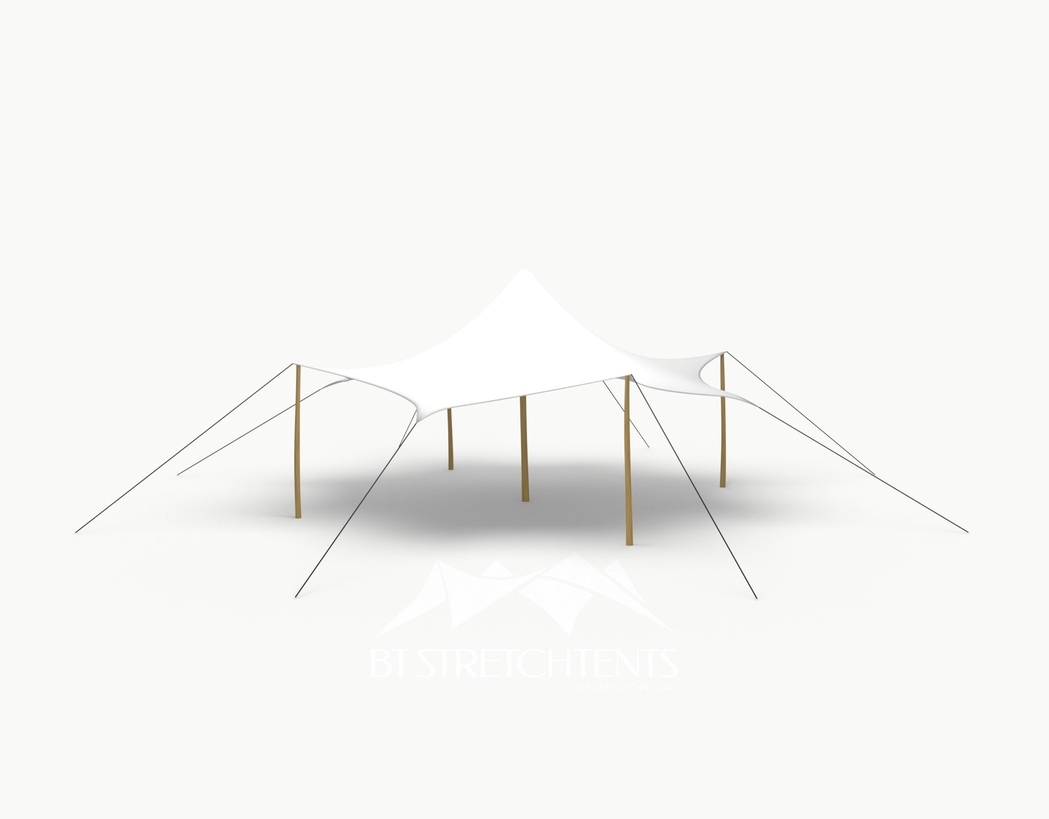 Octo Stretchtent 8 meter "Robinia" - Complete Set - White
