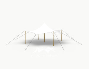 Octo Stretchtent 8 meter "Robinia" - Complete Set - White