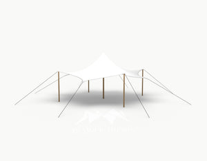 Octo Stretchtent 8 meter "Douglas" - Complete Set - White