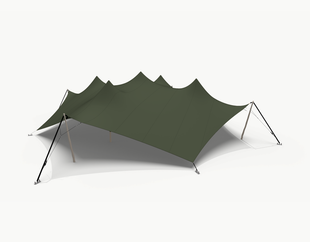 Octo stretch tent 18 m Robinia - Dark Olive