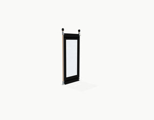 Sidewall for Stretchtent 1 m - Black - with window