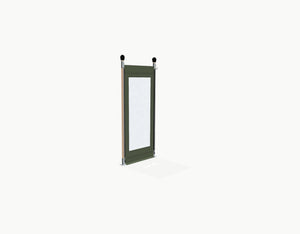 Sidewall for Stretchtent 1 m - Dark Olive - with window