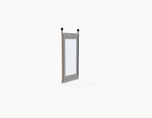 Sidewall for Stretchtent 1 m - Grey - with window