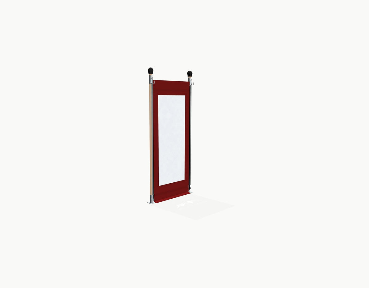 Sidewall for Stretchtent 1 m - Red - with window