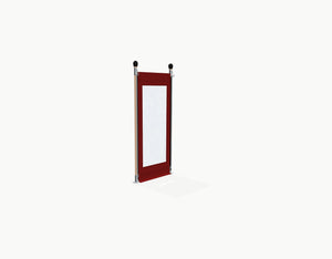 Sidewall for Stretchtent 1 m - Red - with window