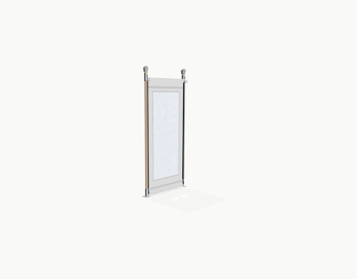 Sidewall for Stretchtent 1 m - White - with window