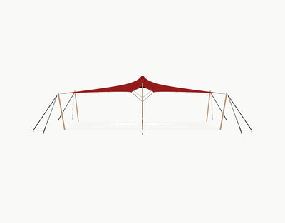 Stretchtent 10.5 × 5 meter "Douglas" Red – Complete Set