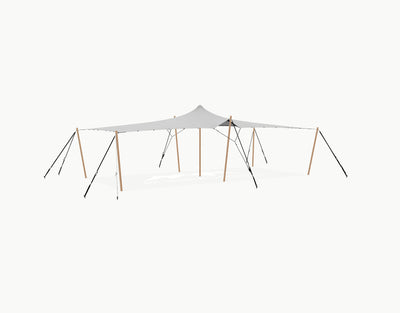 Stretchtent 10.5 × 5 meter "Douglas" Grey – Complete Set