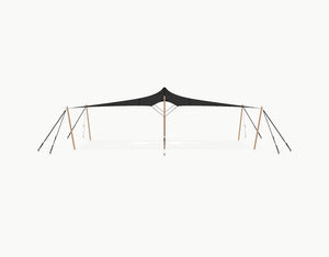 Stretchtent 10.5 × 5 meter Douglas – Complete Set - Black