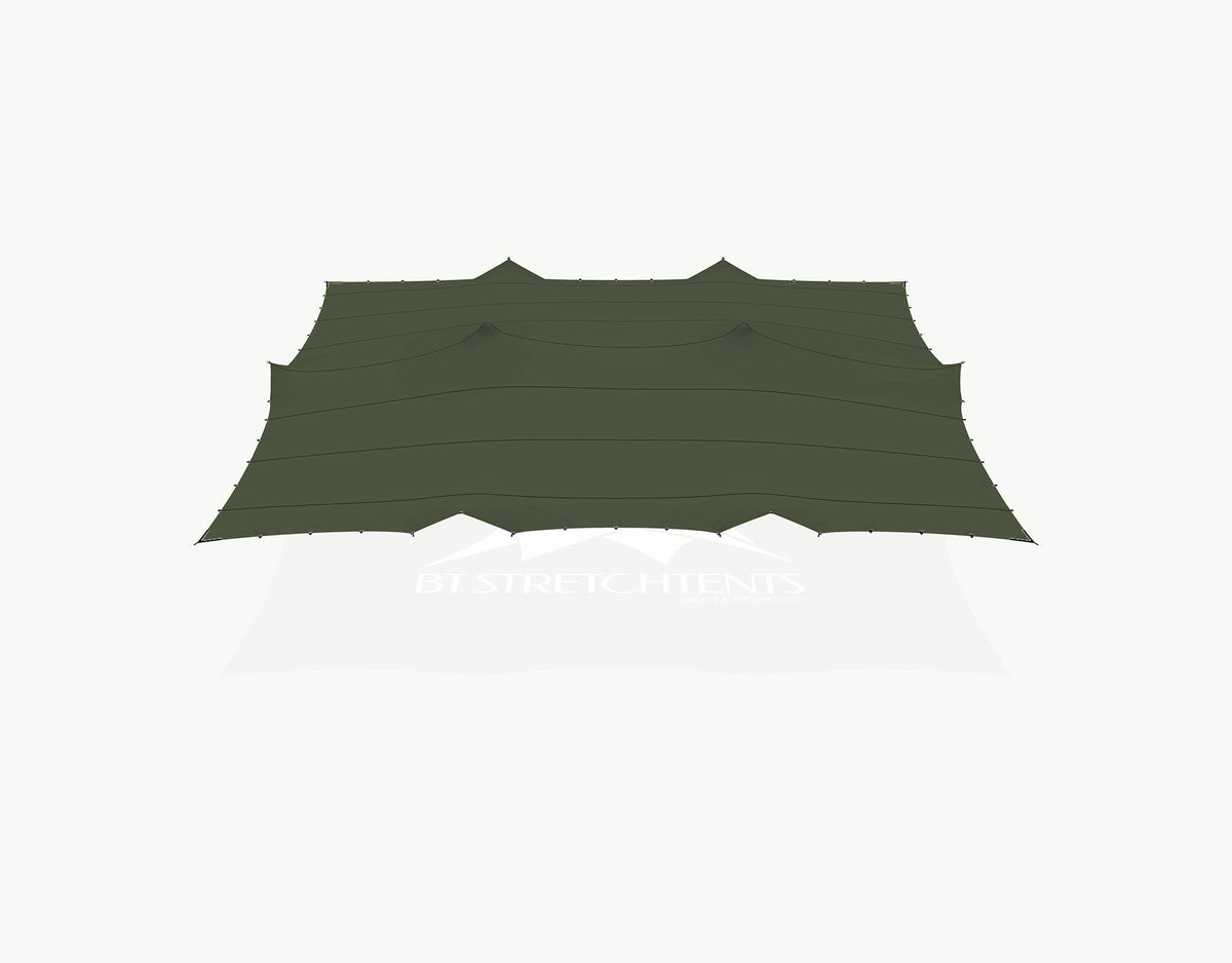 Canvas 12 x 10.5 meter (126 m²) - Dark Olive