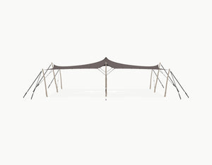 Stretchtent 10.5 × 7.5 meter Robinia – Complete Set - Taupe