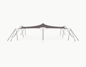 Stretchtent 10.5 × 10 meter Robinia – Complete Set - Taupe