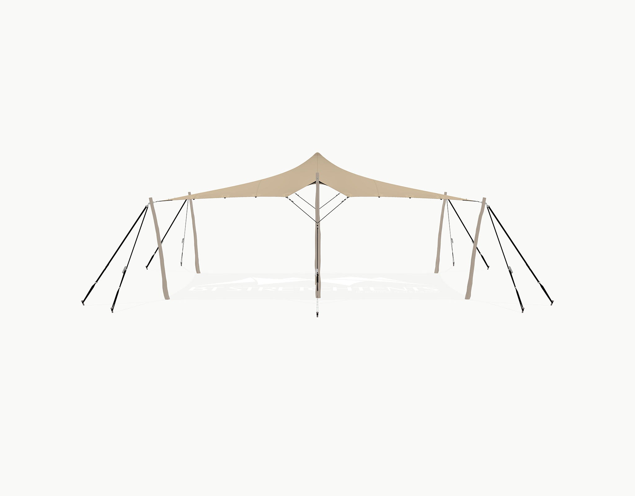Stretchtent 7.5 × 5 meter "Robinia"– Complete Set