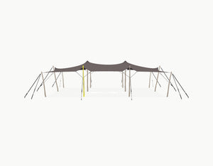 Stretchtent 12 × 10.5 meter Robinia – Complete Set - Taupe