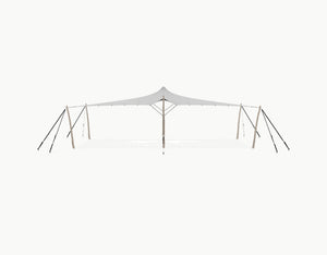 Stretchtent 10.5 × 5 meter Robinia – Complete Set - Grey