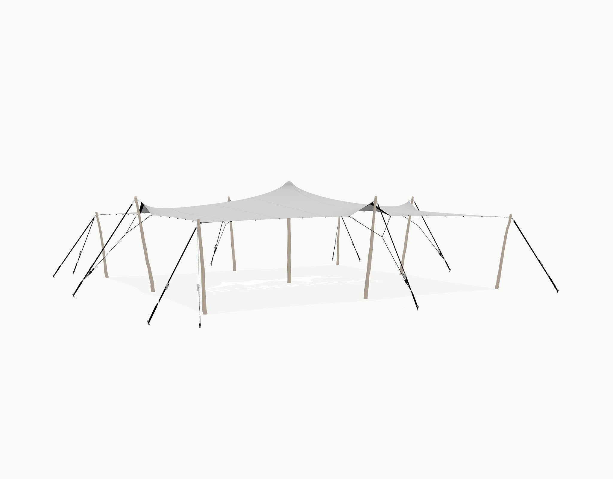 Stretchtent 10.5 × 10 meter "Robinia"– Complete Set